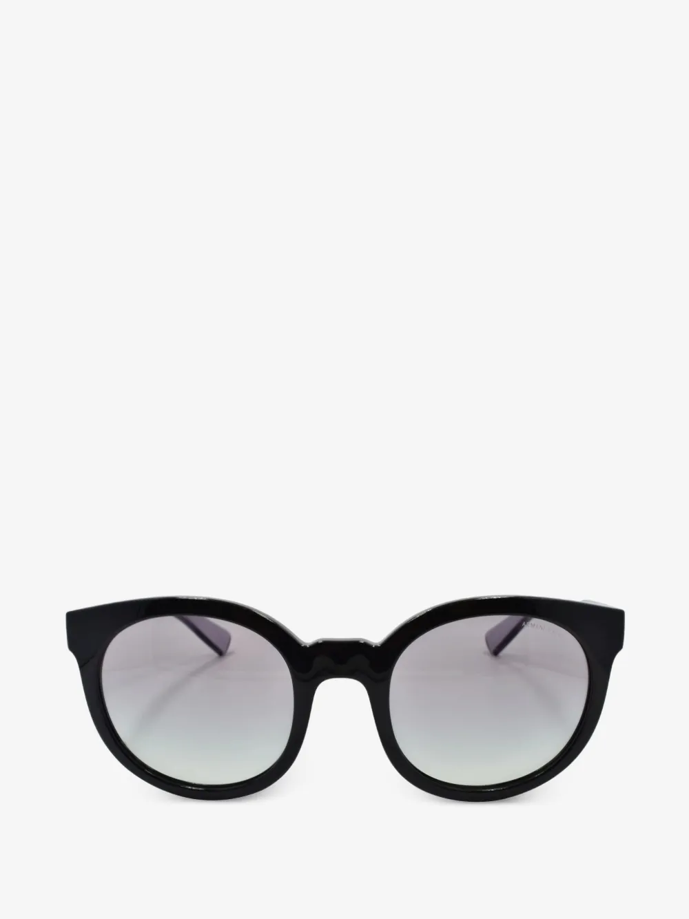 Armani Exchange 圆形镜框太阳眼镜 | 黑色 | Image 1