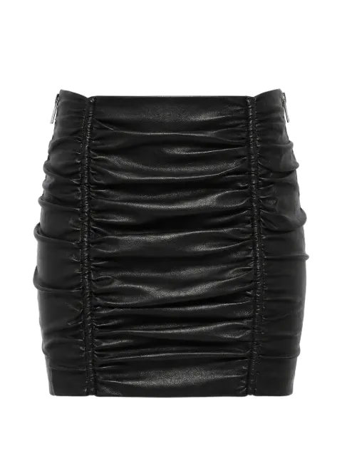DSQUARED2 minijupe en cuir à design drapé