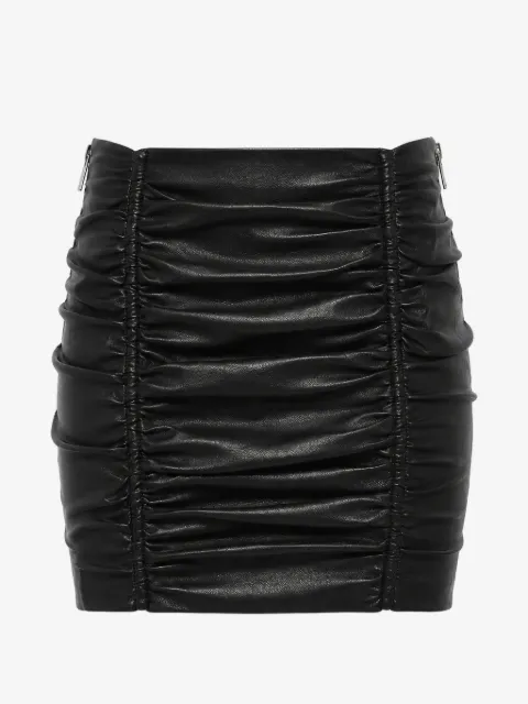 DSQUARED2 minijupe en cuir à design drapé