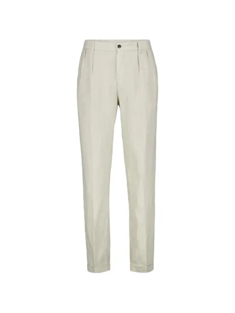 04651 Handelsgesellschaft MBH & Co. KG pleated turn-up trousers
