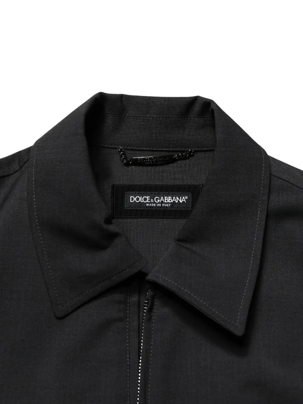 Dolce & Gabbana Bomberjack met logopatch Zwart