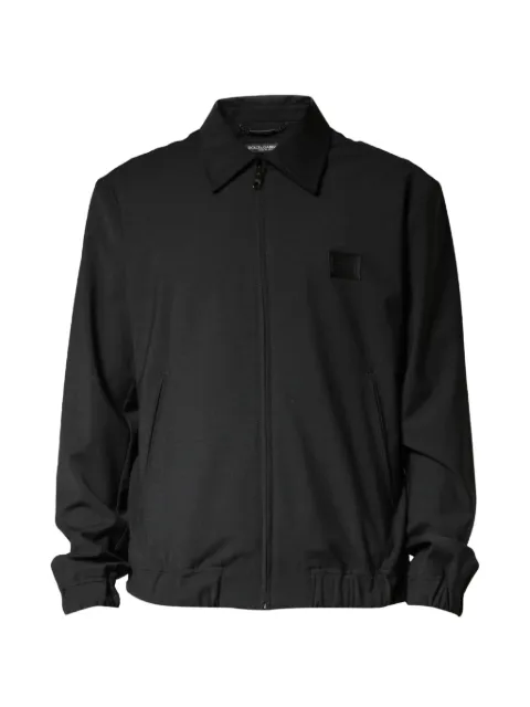 Dolce & Gabbana logo-patch bomber jacket