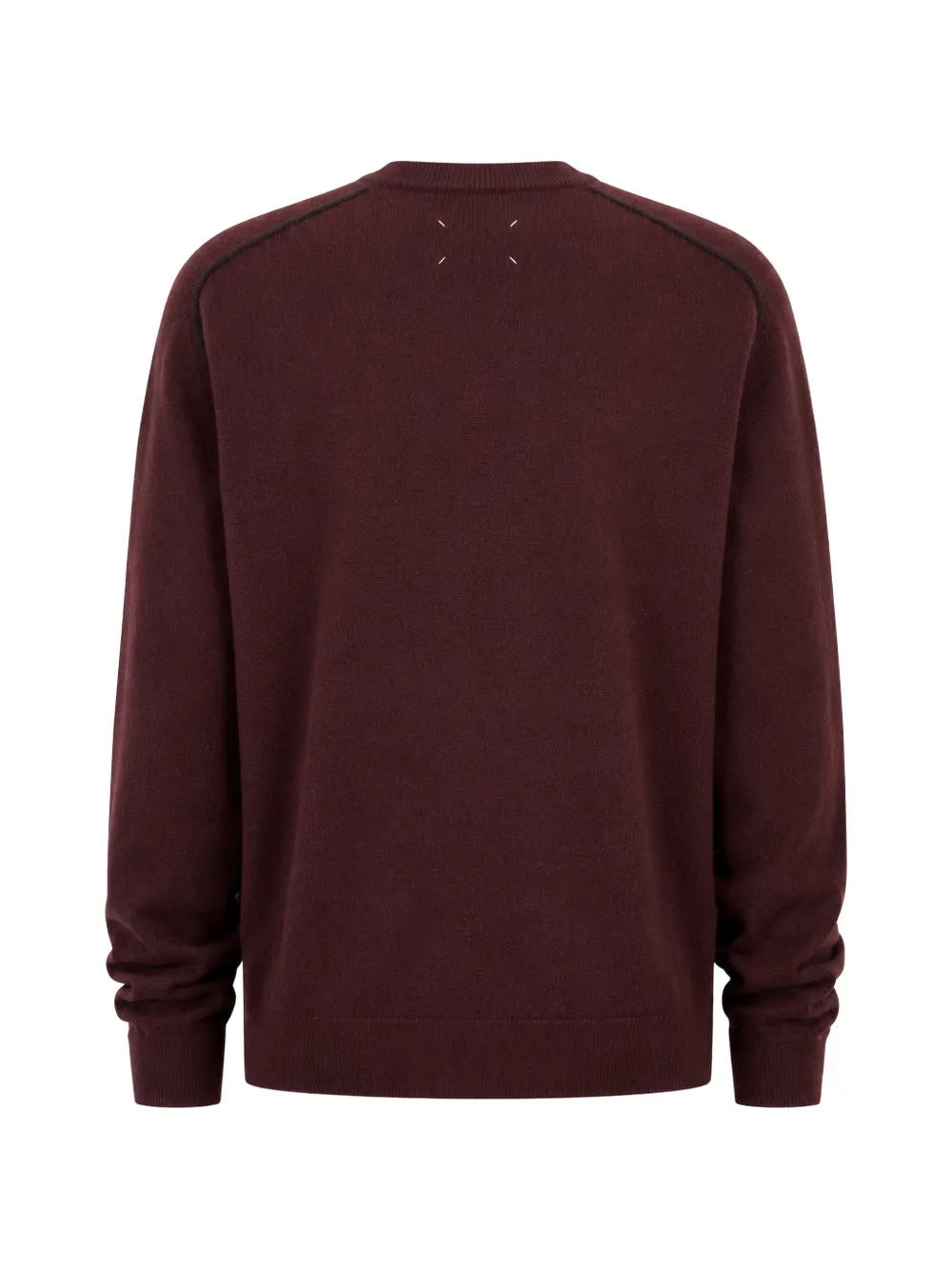 Maison Margiela Trui met contrasterende stiksels Rood