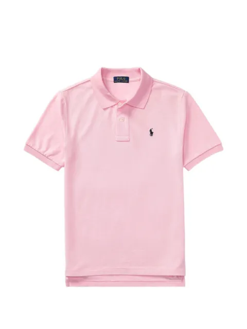 POLO RALPH LAUREN KIDS logo-embroidered piqué polo shirt