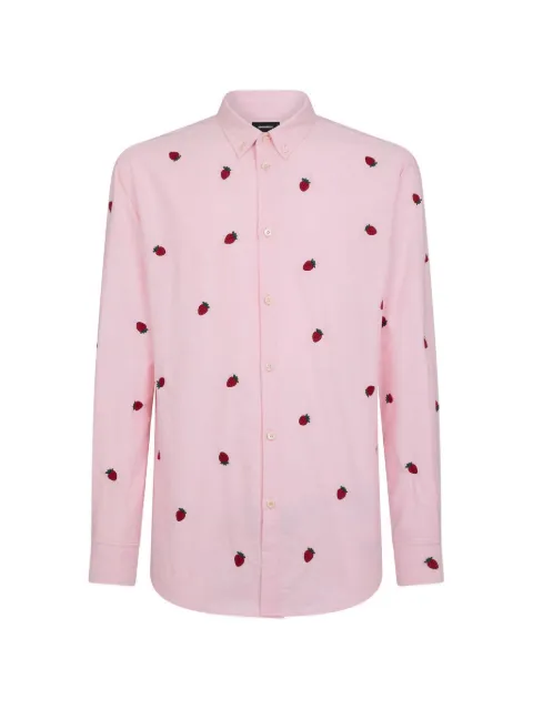 DSQUARED2 t-shirt à broderies fraises