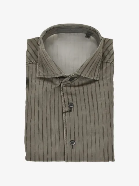 Corneliani camisa con rayas estampadas