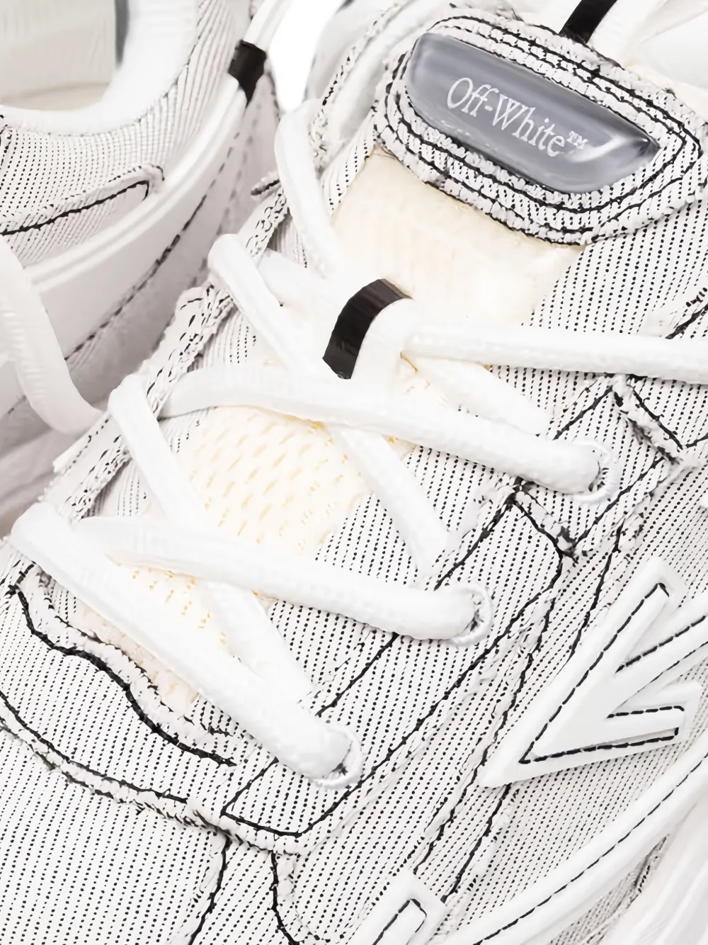 Off-White Be Right Back denim sneakers Grijs