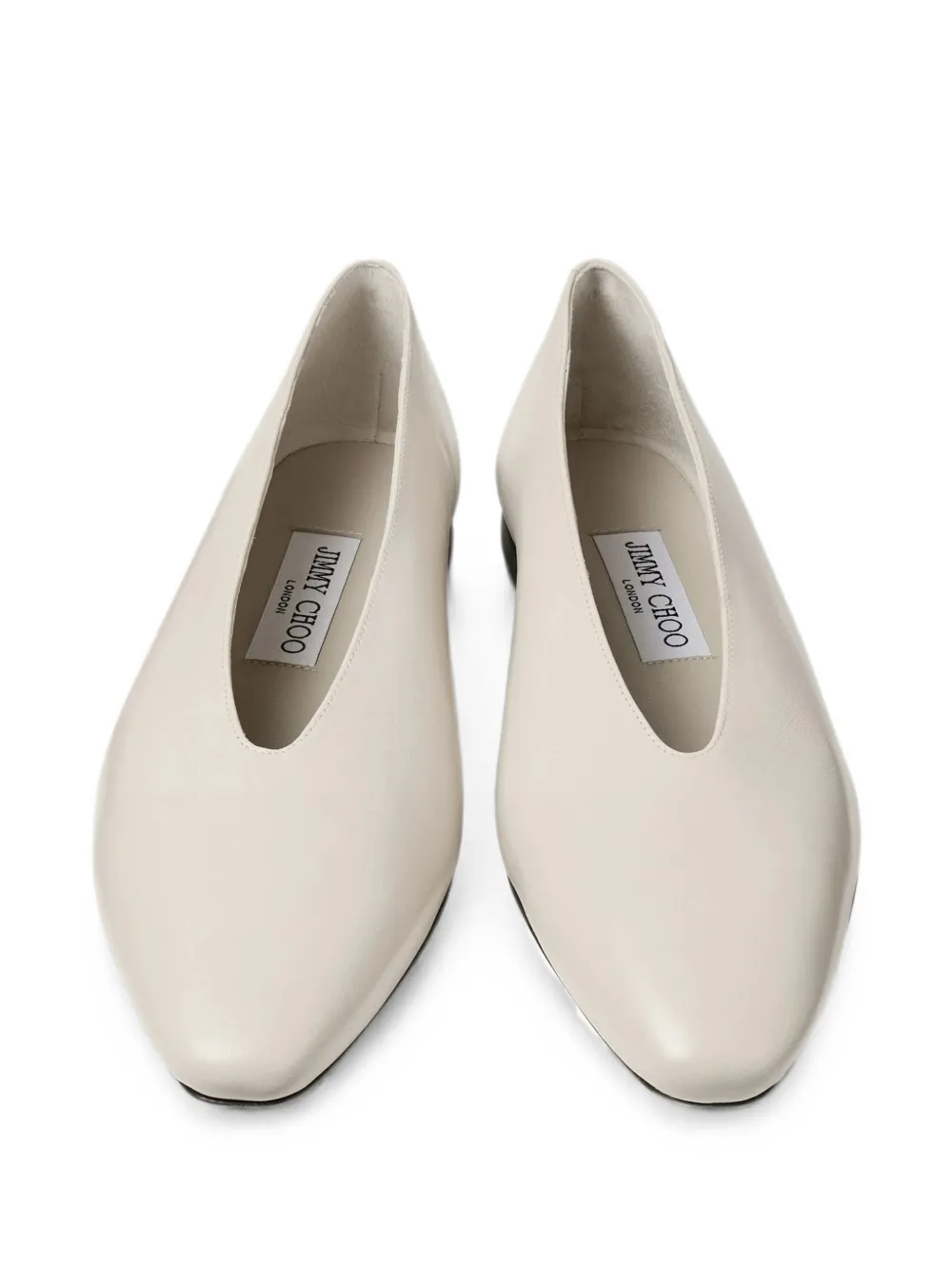 Jimmy Choo Margot leather ballet flats Beige
