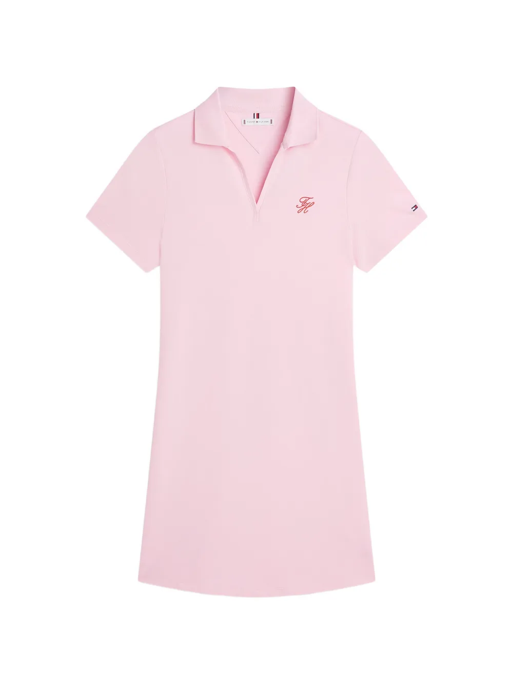 Tommy Hilfiger open-neck mini dress - Rosa