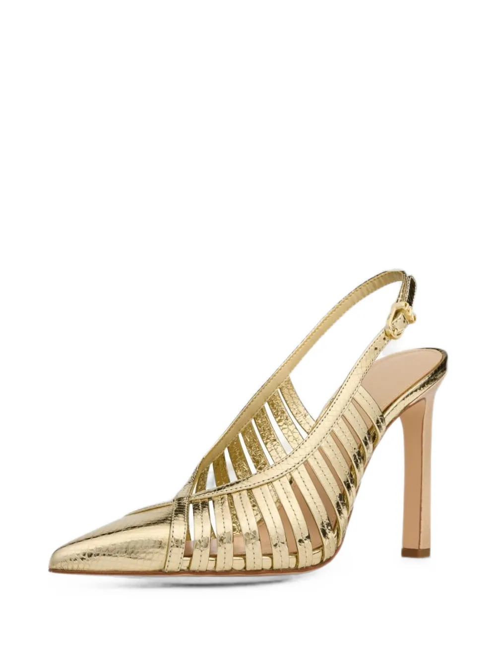 Michael Kors Leren gekooide sandalen Goud
