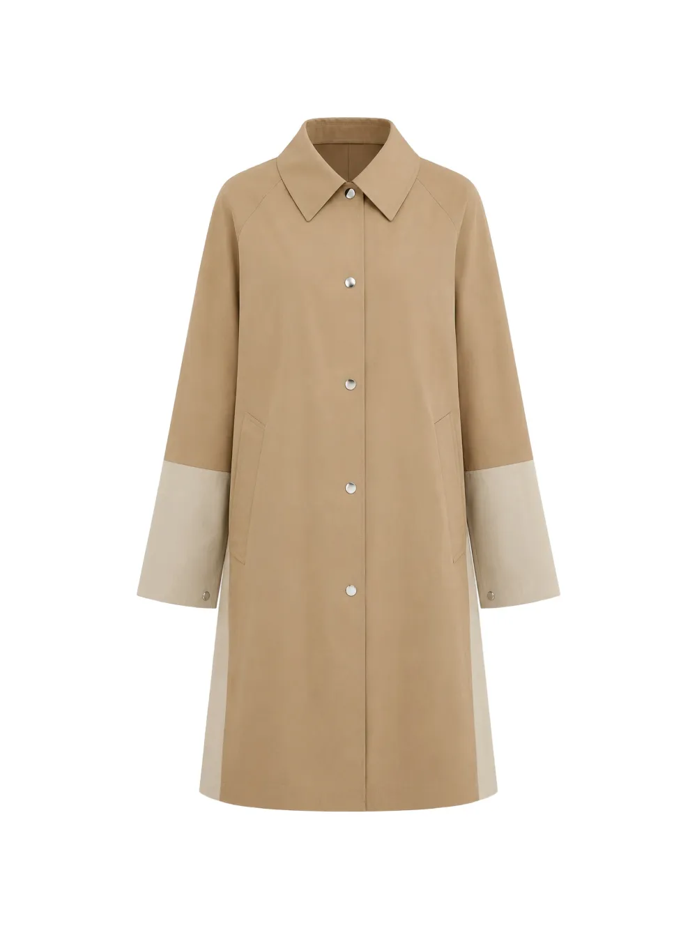 OOF WEAR 1400 York colour-block panelled coat - Toni neutri