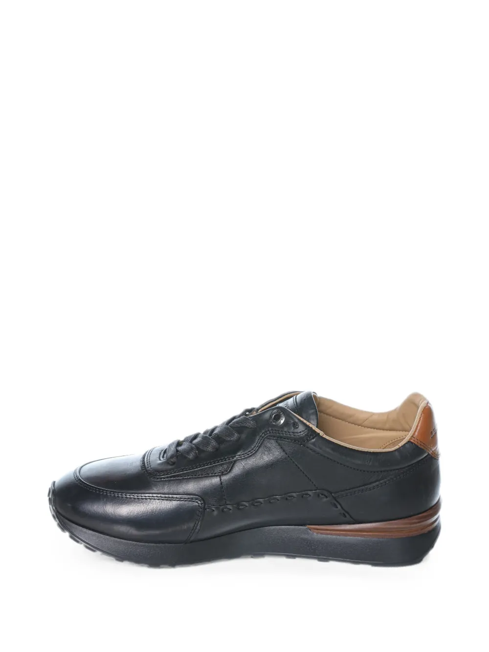 La Martina Sneakers met leren vlakken Zwart
