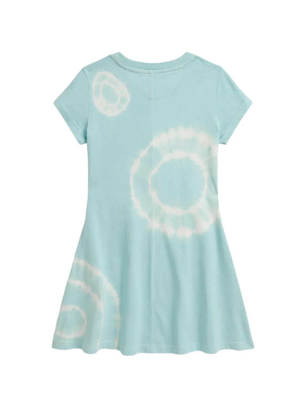 POLO RALPH LAUREN KIDS Polo Bear T-shirtjurk met tie-dye print Blauw