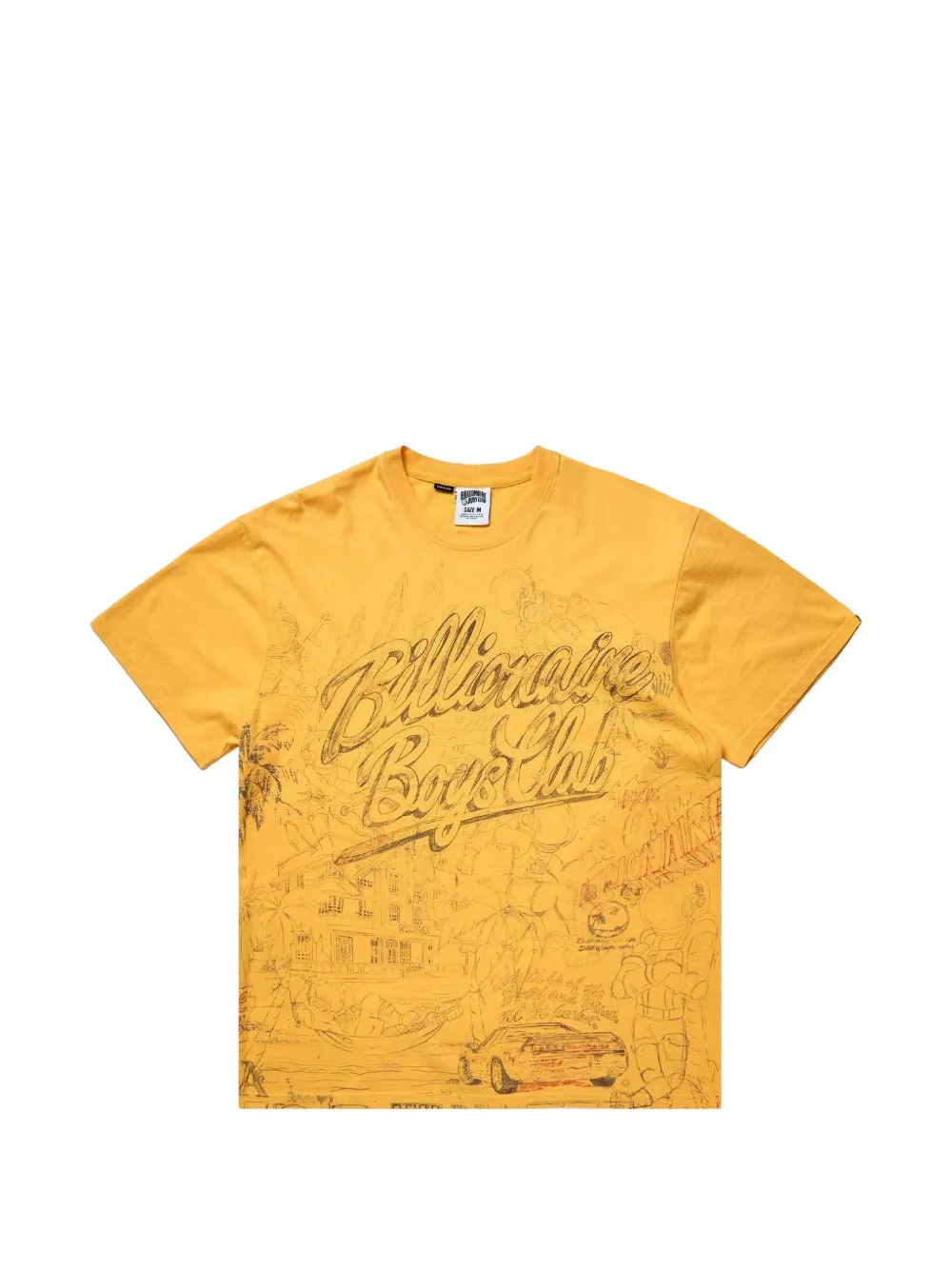Billionaire Boys Club Sketch T-shirt Geel