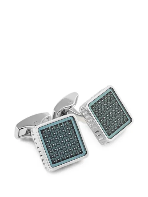 Tateossian Giza Ice square-shape cufflinks