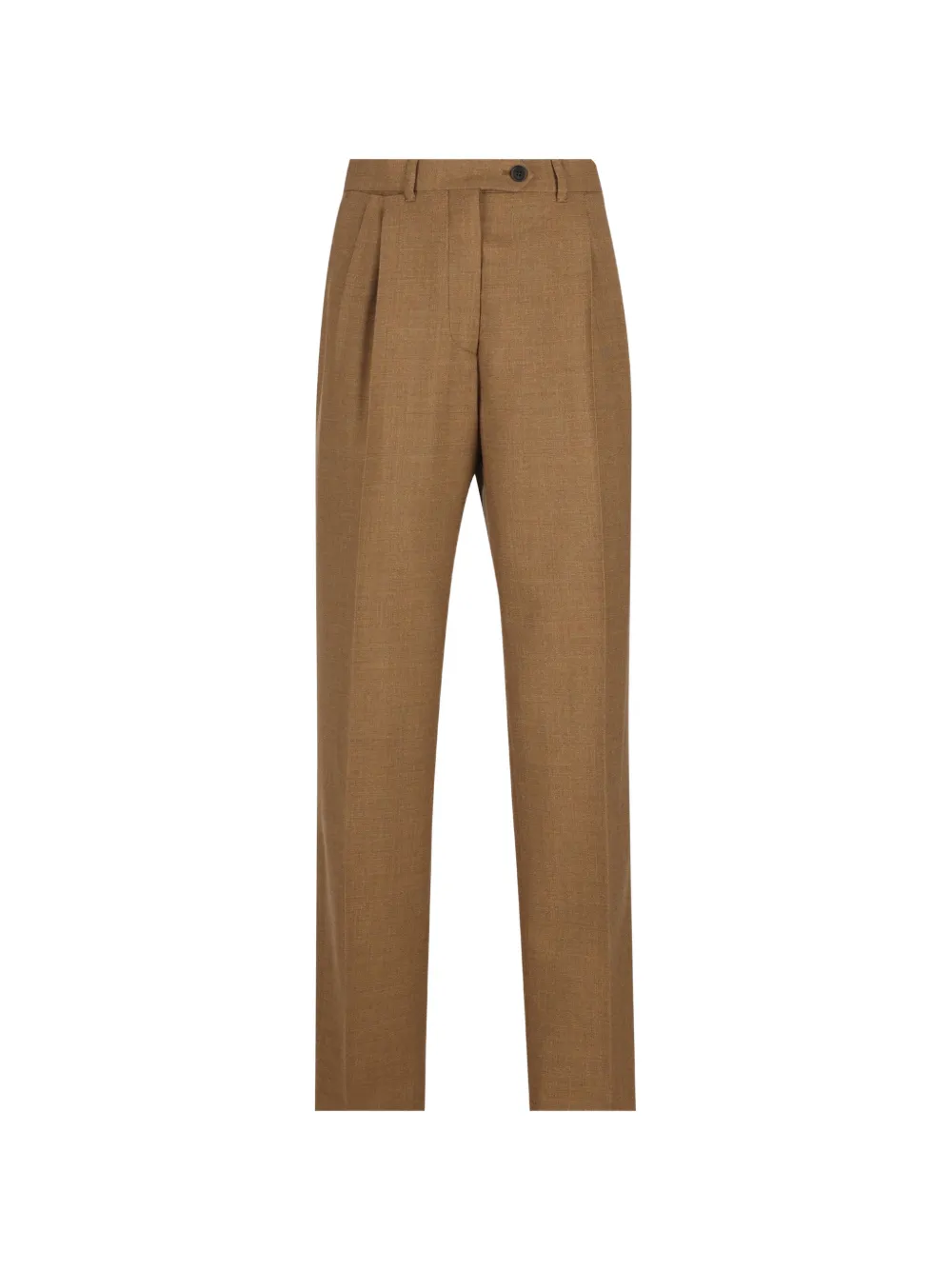 Prada pleated virgin-wool trousers - Toni neutri