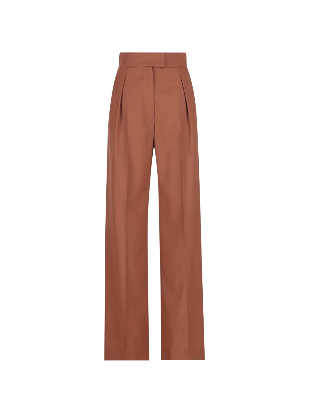 Valentino Garavani pleated wide-leg trousers - Braun
