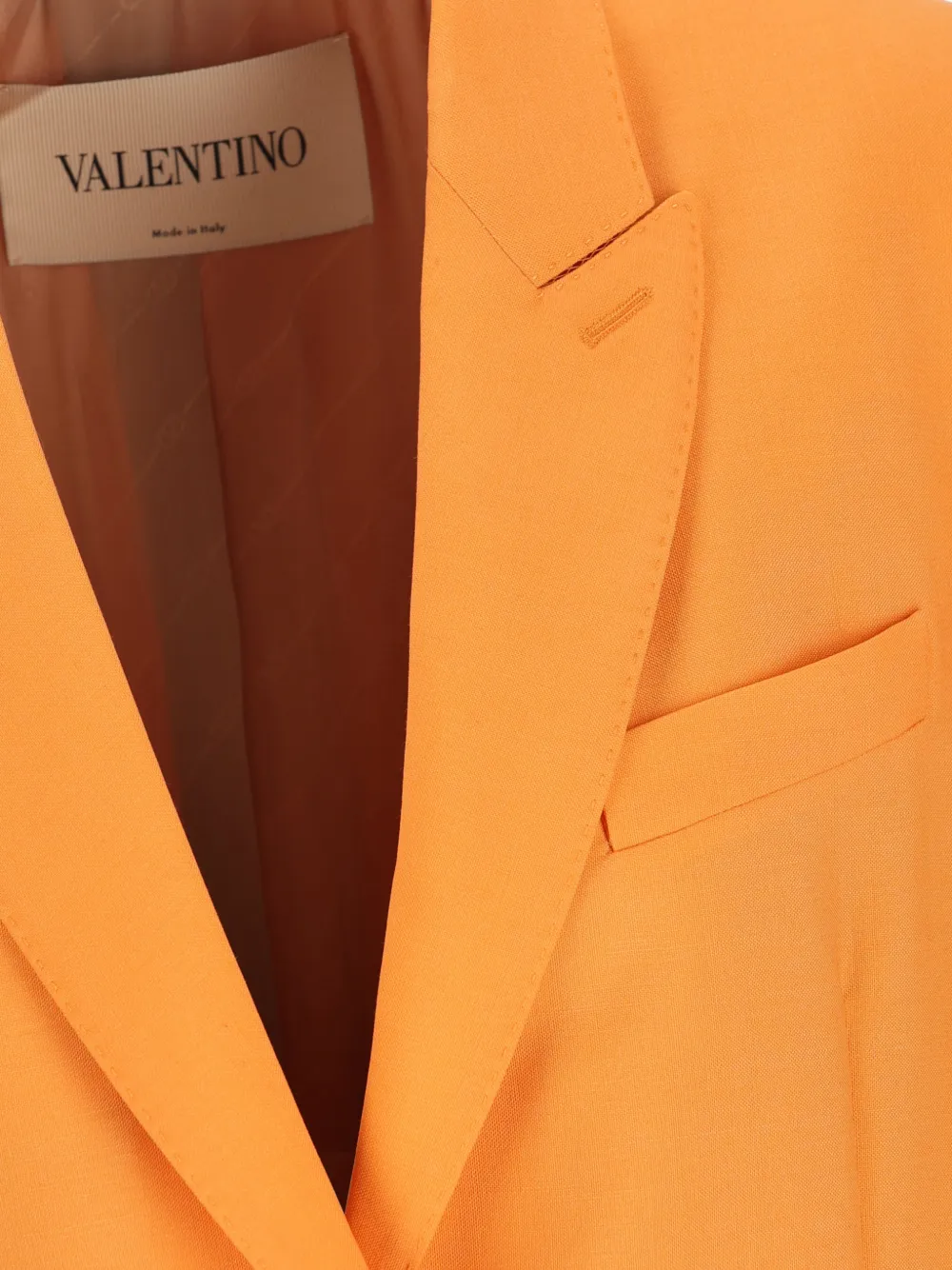 Valentino Garavani Blazer met enkele rij knopen Oranje