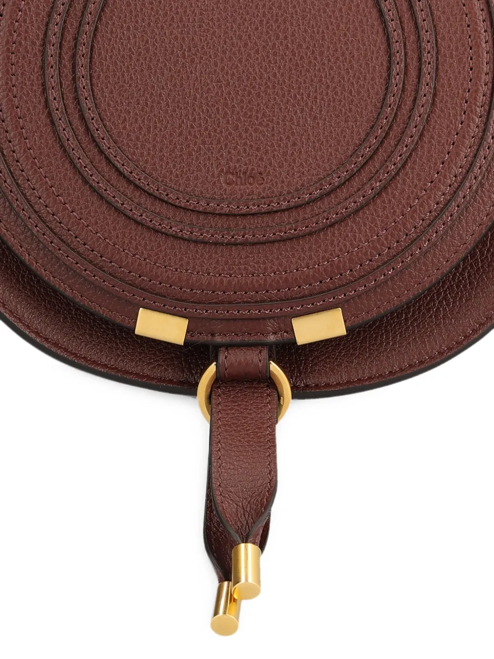 Chloé Marcie leren shopper Bruin