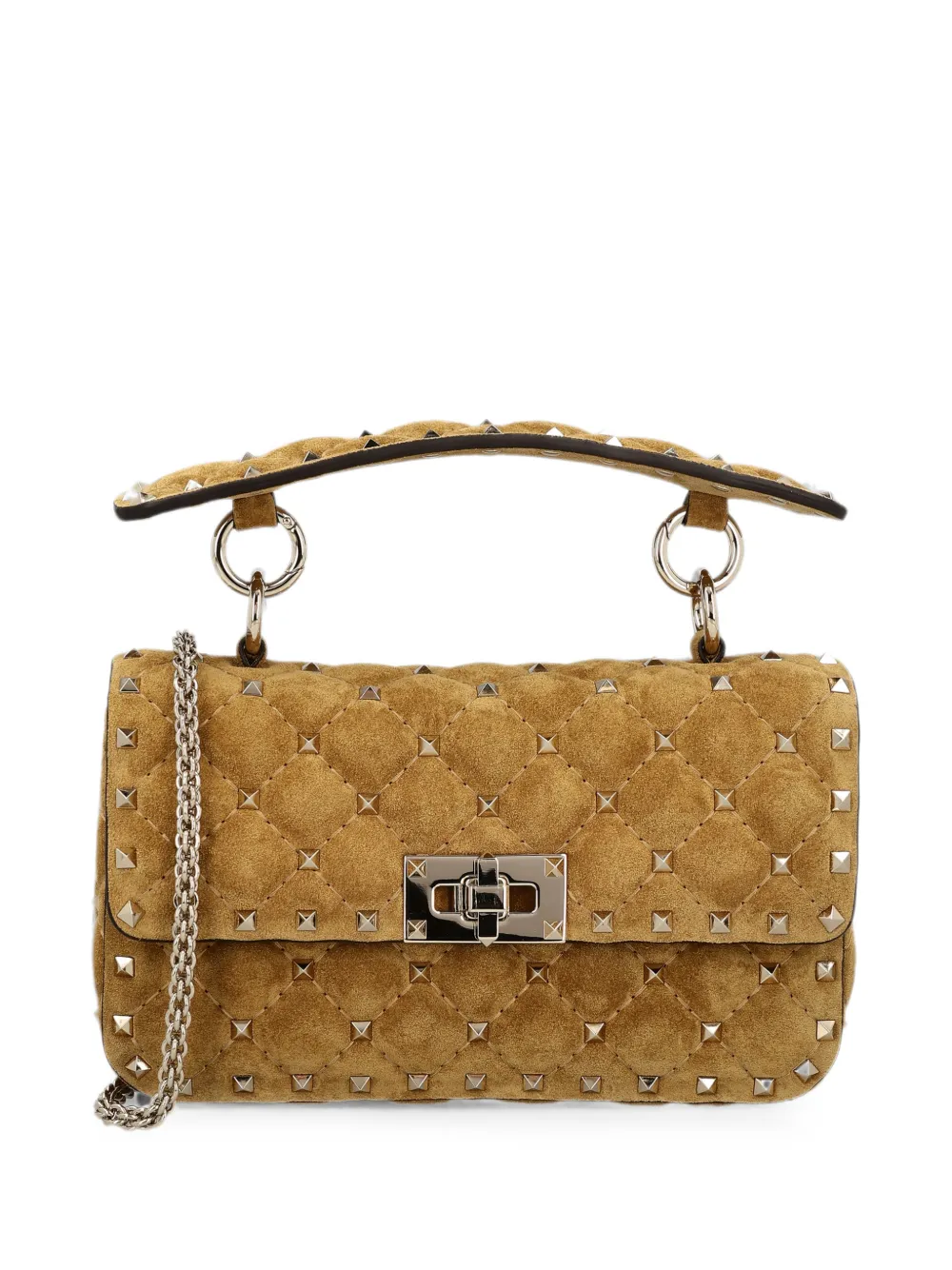 Valentino Garavani Rockstud Spike quilted tote bag - Toni neutri