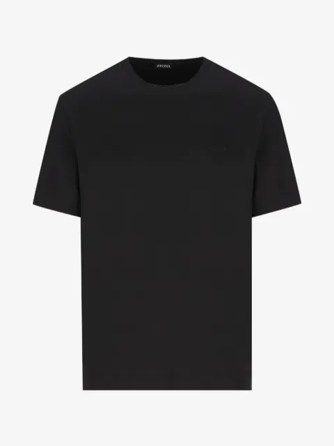 Zegna logo-embroidered T-shirt