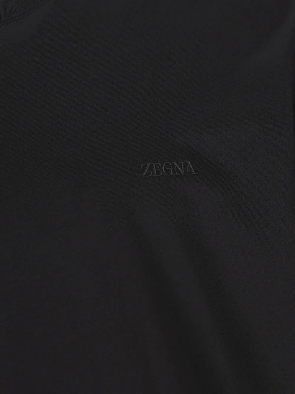 Zegna T-shirt met geborduurd logo Zwart