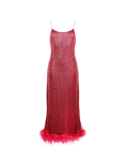 Oséree vestido largo con efecto metalizado