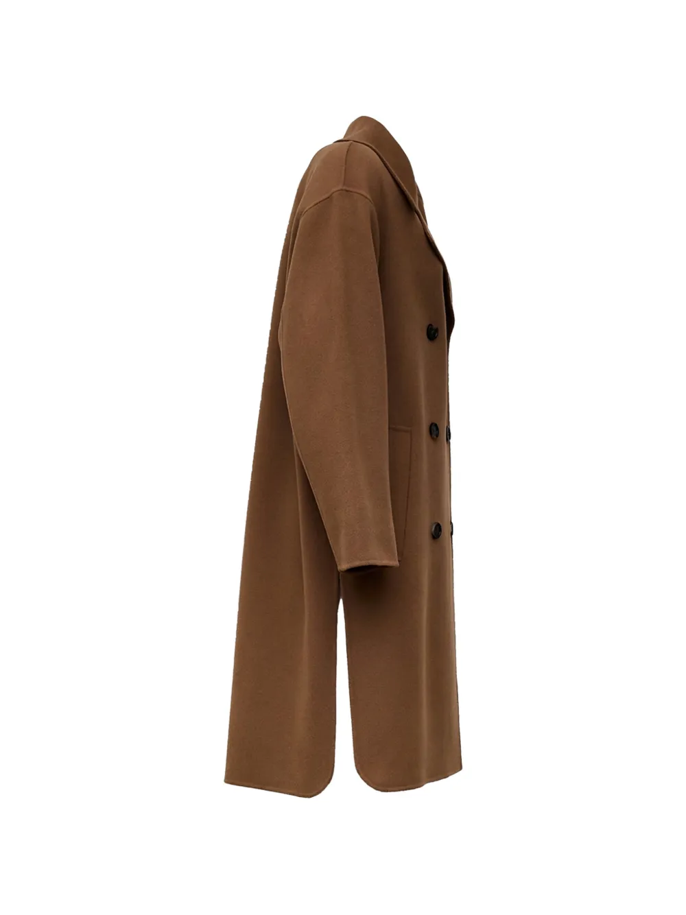 'S Max Mara Magnolia jas met dubbele rij knopen Bruin