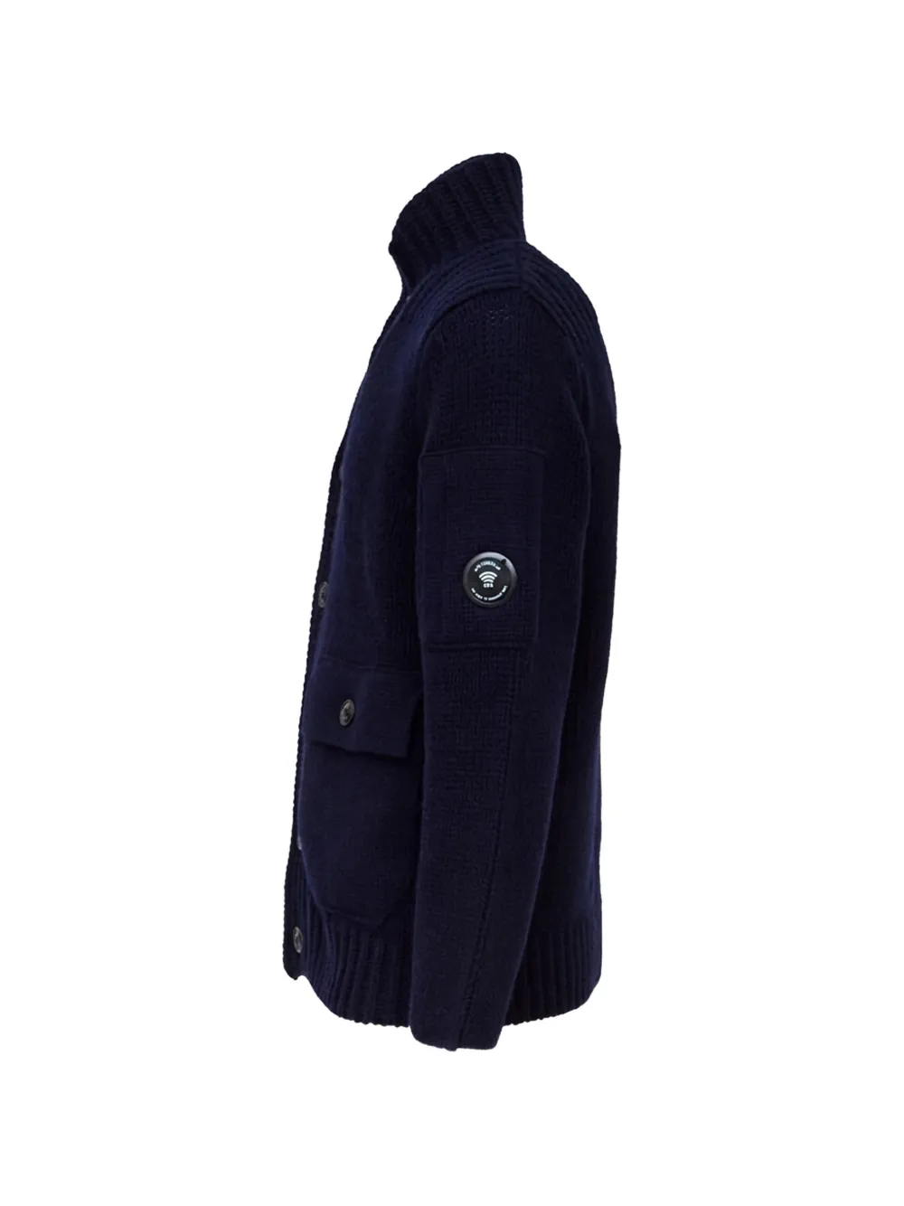 C.P. Company Vest met knopen en Lens-detail Blauw