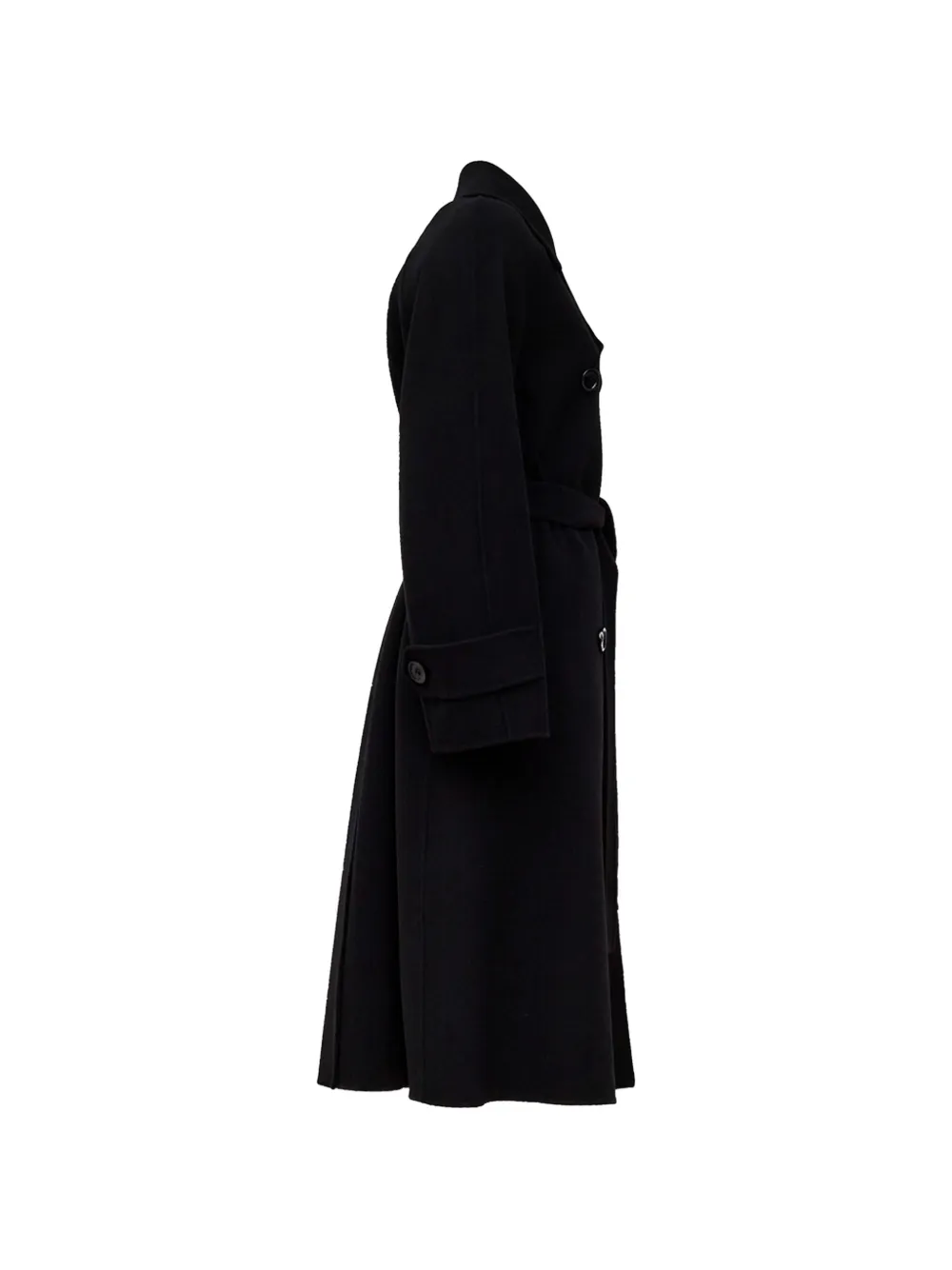 'S Max Mara Samanta jas met ceintuur Zwart