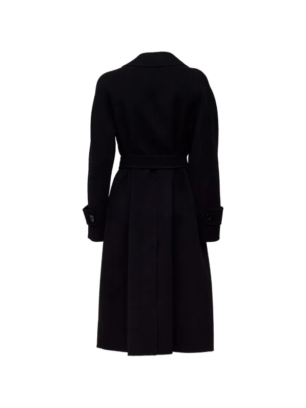 S Max Mara Samanta Belted Coat | Black | FARFETCH