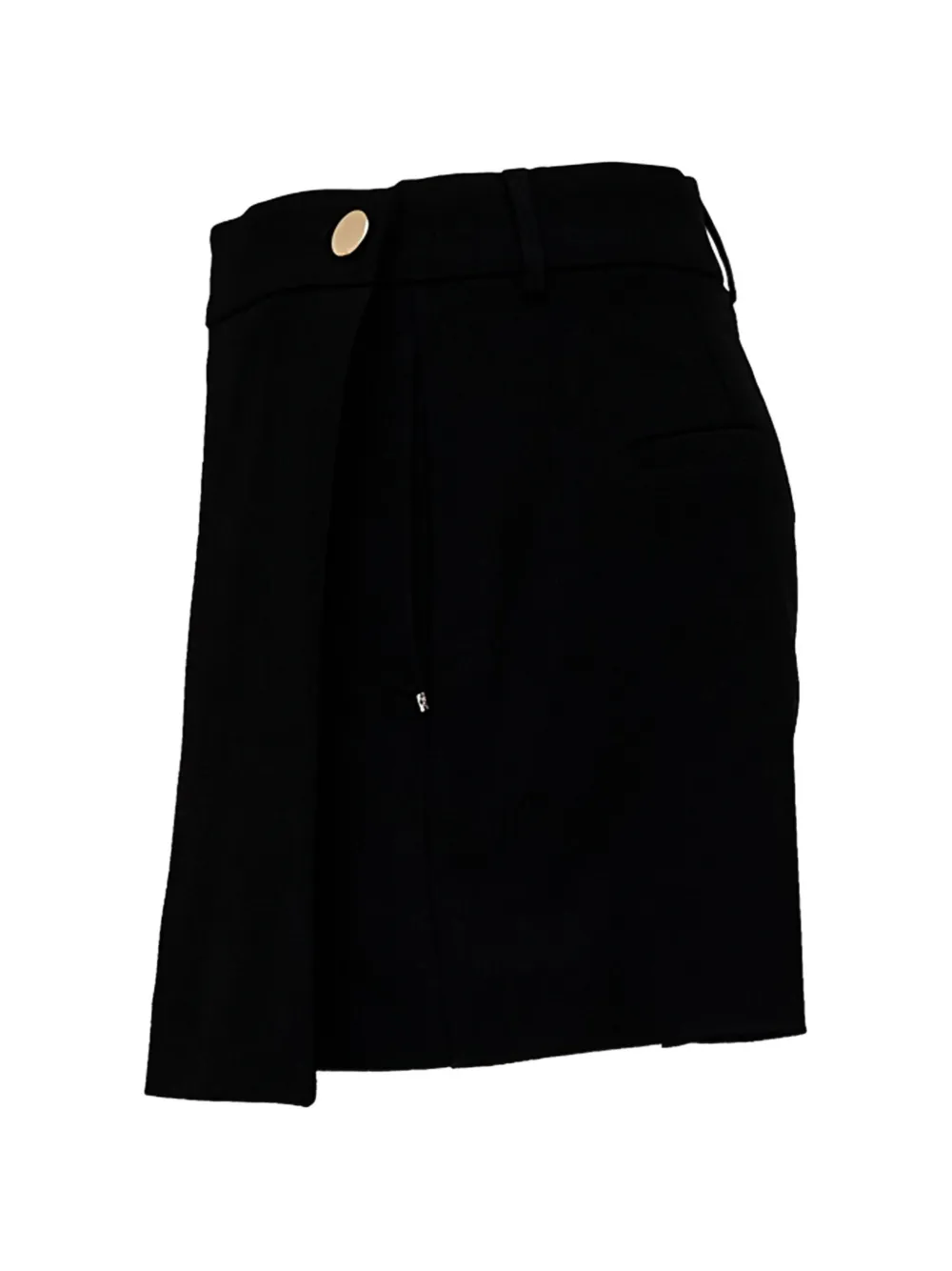 Sportmax Ottuso twill skorts met vlakken Zwart