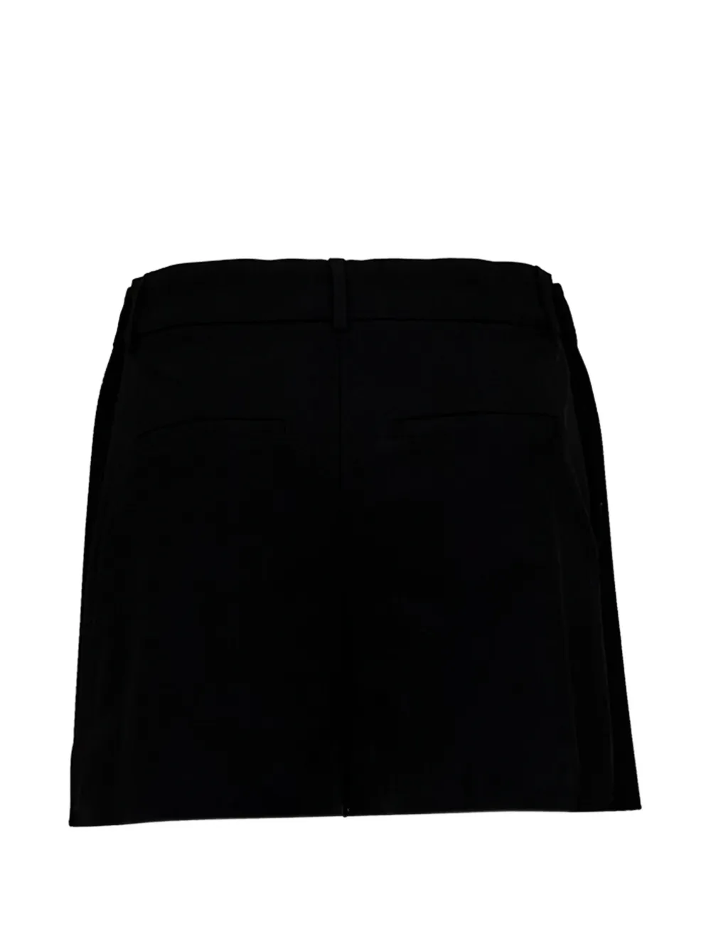 Sportmax Ottuso twill skorts met vlakken Zwart