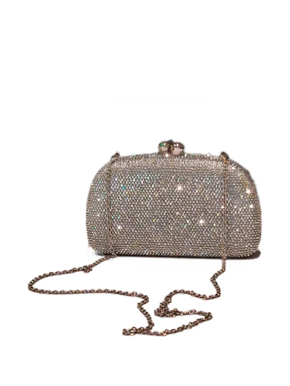 SERPUI Mia crossbodytas verfraaid met kristallen Zilver