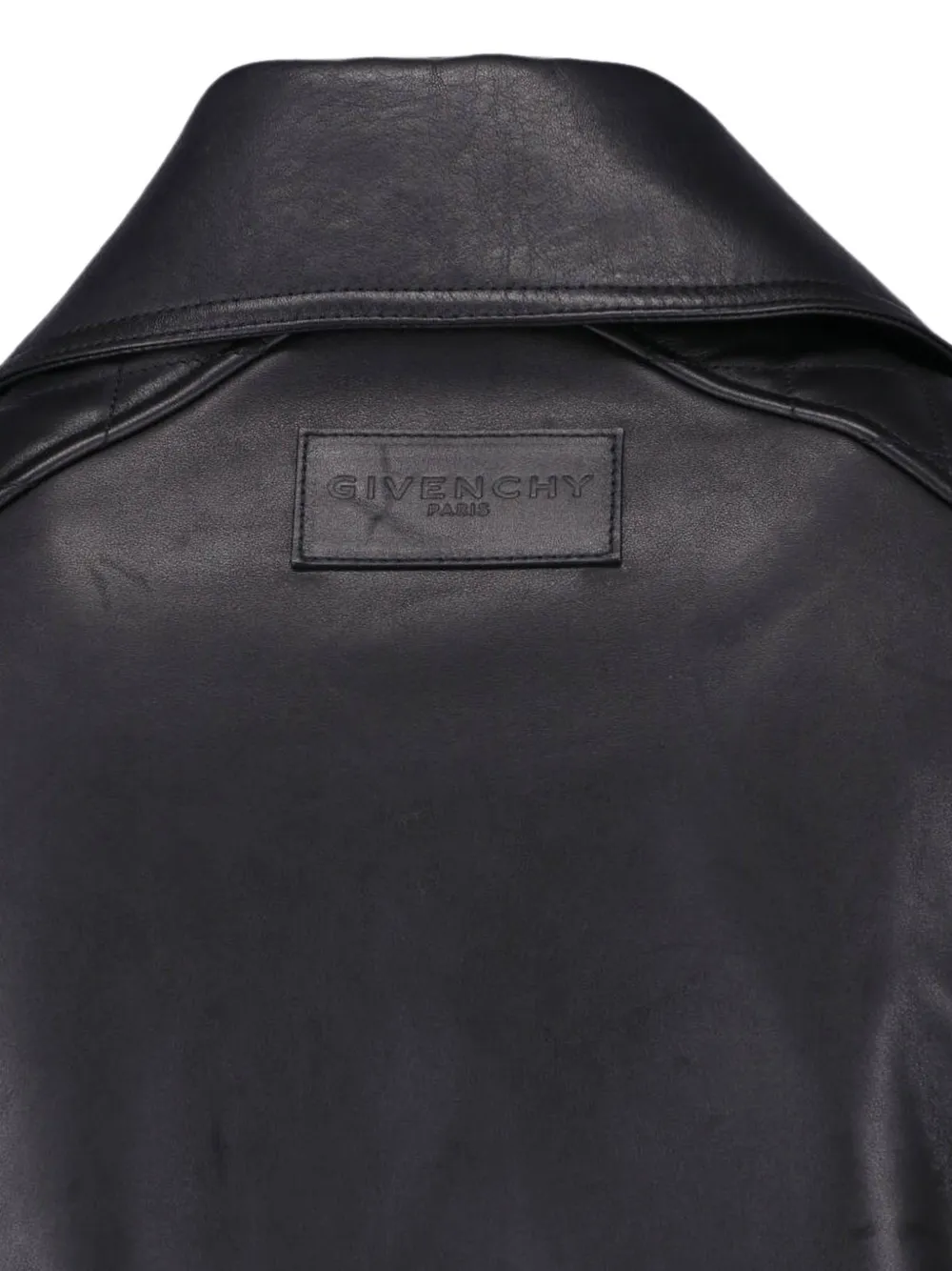 Givenchy Leren shirtjack met rits Zwart