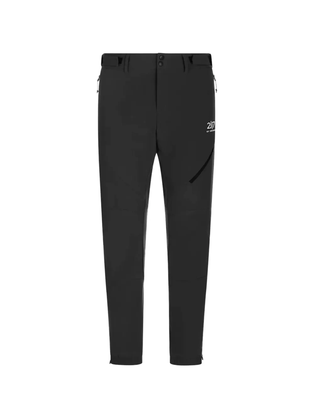2117 of Sweden Sandhem logo-print panelled trousers - Schwarz