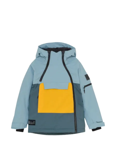 COLOR KIDS hooded colour-block jacket