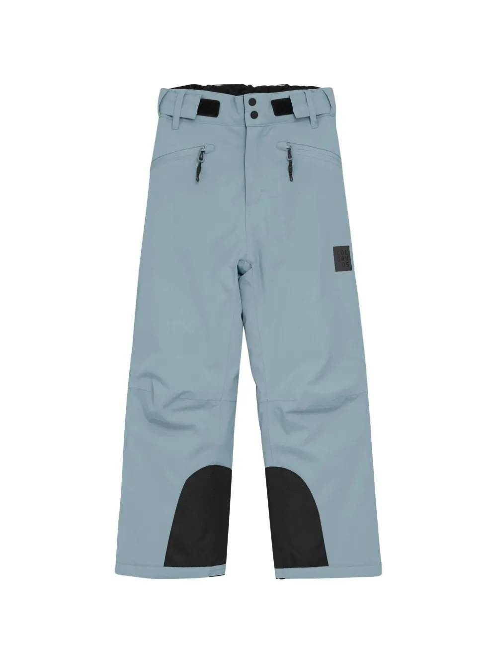 COLOR KIDS logo-patch touch-strap ski trousers - Blu