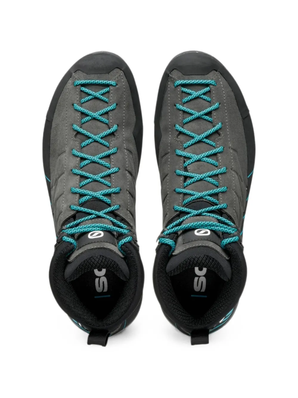 SCARPA high-top panelled hiking boots Grijs