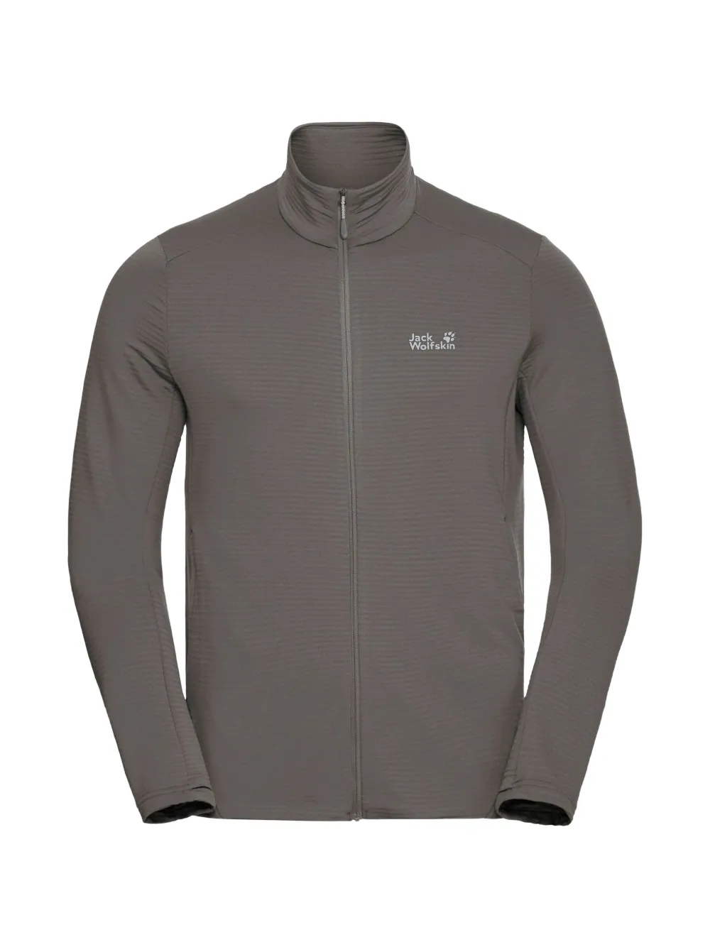 JACK WOLFSKIN Litestride Fz M zip-up high-neck track jacket - Grau