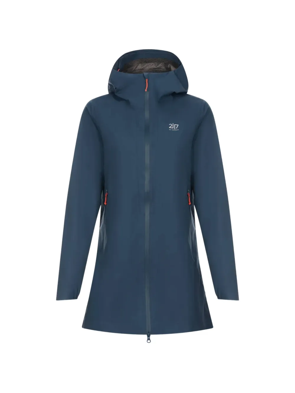2117 of Sweden Markitta zip-fastening hooded coat - Blu