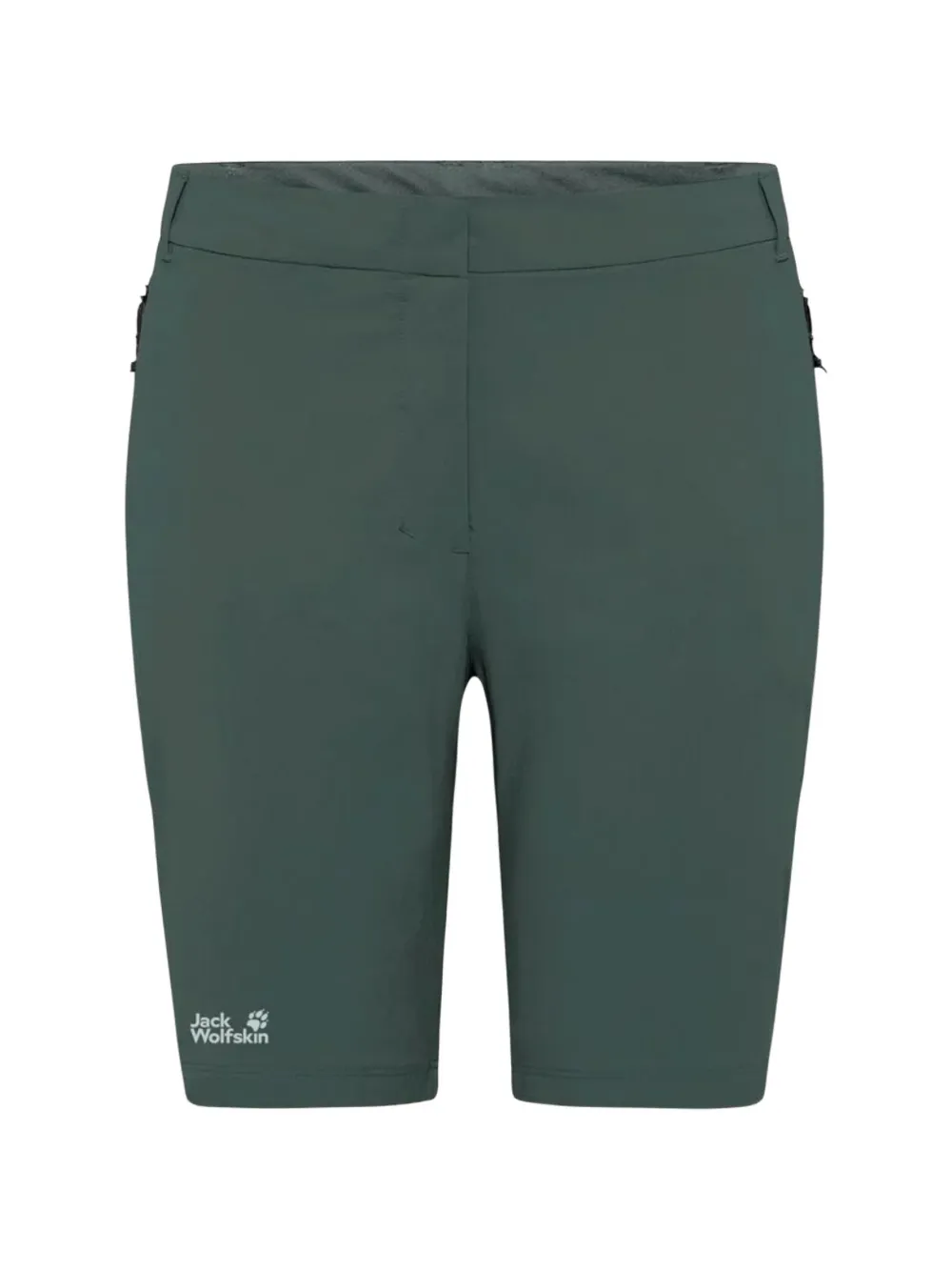 JACK WOLFSKIN Hikeout logo-print zip-pocket shorts - Grün