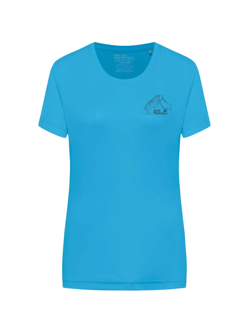 JACK WOLFSKIN mountain-print T-shirt - Blu