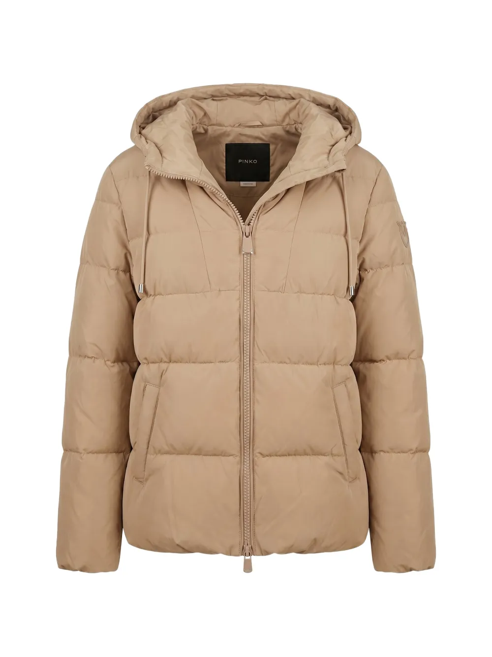 PINKO quilted hooded jacket - Nude