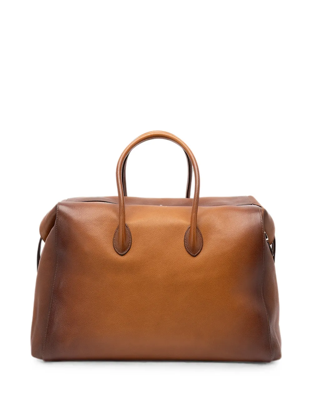 Santoni Shopper van bewerkt leer Bruin