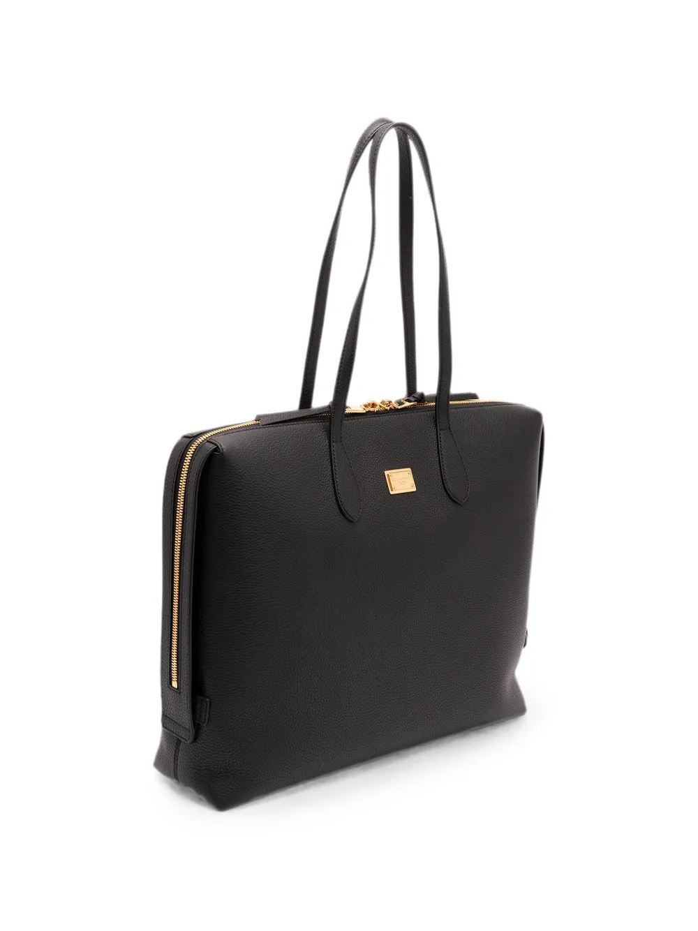 Dolce & Gabbana Shopper met logoplakkaat Zwart