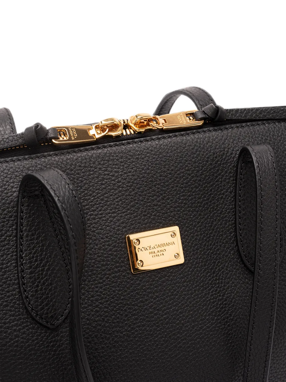 Dolce & Gabbana Shopper met logoplakkaat Zwart