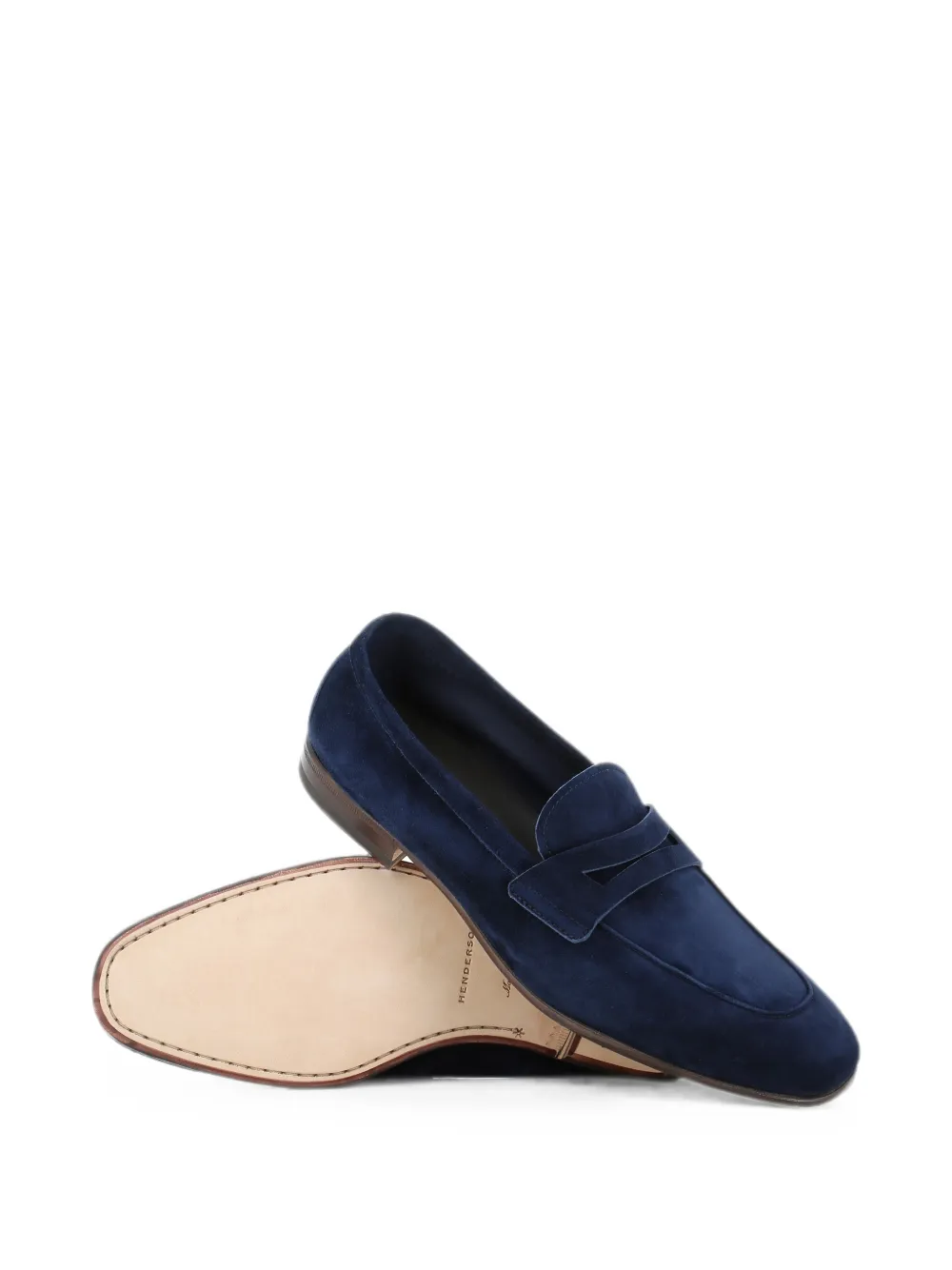 Henderson Baracco suede loafers Blauw