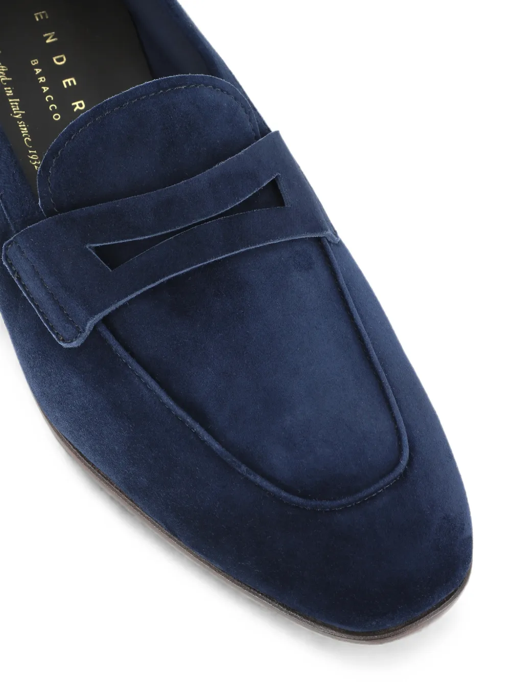 Henderson Baracco suede loafers Blauw