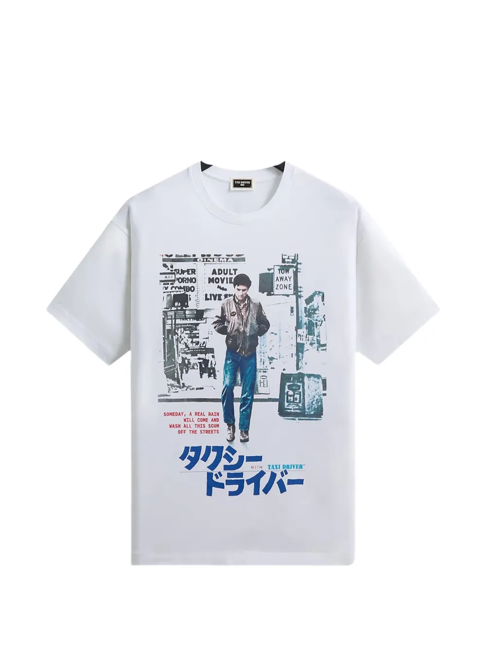 KITH 택시 드라이버 재패니즈 포스터 프린트 티셔츠 | 화이트 | Image 1